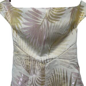 L'ATISTE by Amy womens small romper metallic